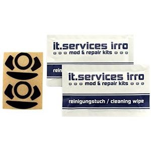 IT-Services Irro Set van 2 Glides/Muisglijders/Muisvoeten geschikt voor Mamba/Mamba Elite, incl. 2 reinigingspads