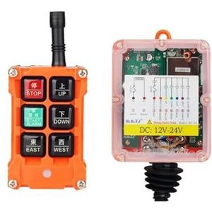 Afstandsbediening Kraan F21-4S 4 Knoppen Sleutel Single Speed ​​DC 12V-24V Takel Draadloze Industriële Afstandsbediening Ip67 Waterdichte Bovenloopkraan vrachtwagen(12)