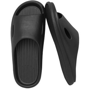 Non-slip Bathroom Slippers,Soft Slippers,Indoor And Outdoor Platform Pool Slippers Shower Slippers (Color : Black, Size : 40 41)