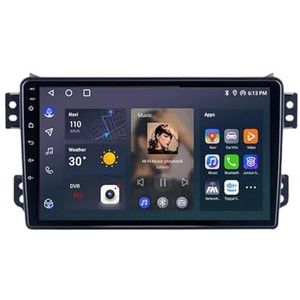Android 12 Auto Stereo MP5 Player 9'' Screen Autoradio Voor Suzuki Splash Ritz OPEL Agila 2008-2012 Car-play Android Auto GPS-navigatie Bluetooth RDS FM AM DAB+ Radio Stuurbediening Voice Control(8 Co