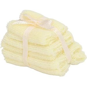 1:12 Poppenhuis Miniatuur Handdoek Meubelmodel Fijne Details Woondecoratie Doek Kinderbadkamerhanddoeken (Geel)