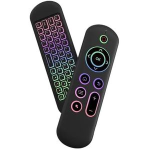 Nieuwe M5 2.4G&BT5.2 afstandsbediening 7 kleuren achtergrondverlichte draadloze Air Mouse toetsenbord Android TV Box geschikt for Android Windows Mac OS Linux