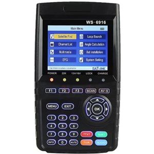 Digitale satellietzoeker WS-6916 DVB-S2/S satellietontvanger satellietsignaalzoekermeter voor het aanpassen van de satelliet-tv-schotel