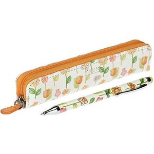 THUN - Pennenetui met balpen Country, Oranje, modern