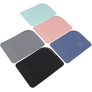 Krultangen Hittebestendige Mat, Milieuvriendelijke Elastische Hittebestendige Siliconen Mat Golvende Textuur Voor Werken Voor Reizen