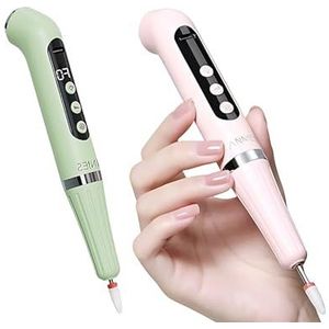 Twee-in-één nagellakpen, snel drogende nagel, lichttherapielamp, draagbare nagelverwijderaar en polijstmachine, nagelgereedschapset(Pink)