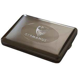 GERMANUS Sigarettenetui, Made in Germany, 100 mm, vernikkeld zilver