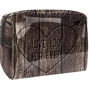 Cosmetische tassen, zelfliefde hart knuffel roze achtergrond reizen cosmetische tassen, multifunctionele draagbare make-up tassen, reizen cosmetische tas organizer voor vrouwen, Multi kleuren 03,