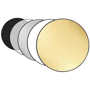 5-in-1 ronde lichtreflexor diffusorset, draagbare opvouwbare fotostudio fotocamera verlichting reflectoren reflector (maat: 60 cm reflector)