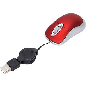 Bedrade Muis, Mini Travel USB Optische Muis met Intrekbare Kabel Draagbare 1600 DPI Optische Resolutie USB-muizen 3 Manieren Wielontwerp Computerbenodigdheden, Plug-and-play, voor Notebook, Pc, Laptop