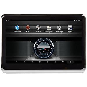 Draagbare Auto TV Hoofdsteun Monitor Tablet, 10.1 Inch Auto Hoofdsteun Monitor Dvd-speler Monitor 4K HD 1080P Ondersteuning WIFI/HDMI/USB/TF/BT RAM 1GB/16GB APP Downloaden met HD Scherm(2PCS)