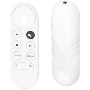 Afstandsbediening Case Voor Chromecast TV 2020 - Siliconen Case - Wit