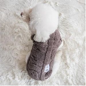 Zachte fleece hondenkleding Winter Warm Puppy Kitten Trui Huisdierkleding for kleine honden Chihuahua Bulldog Kleding Trui for honden(Grey,L)