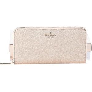 Kate Spade Shimmy Tinsel Glitter Boxed Grote Continental Portemonnee Glitter, Goud, Grote Portemonnee