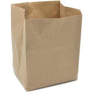 UlithClean Bioafvalzak, compostzakken, biozakken van papier, natbestendig, 10 liter, 270x200x160 mm, papieren zakken (100 stuks)