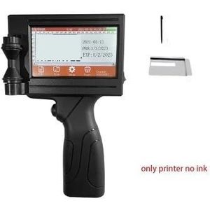 Handbediende Inkjetprinter, Slimme handbediende inkjetprinter, 12,7 mm streepjescodenummering Logolabel draagbare inkjetprinter Slim Sneldrogend Printen (Color : Only printer no ink, Size : 1)