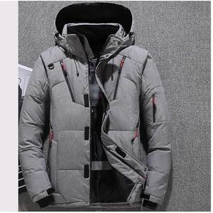 Heren Winter Winddicht En Warm Reiskampeerjack Verdikt Blauw Donsjack Soft Shell Tactische Stijl Jas