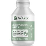 AniForte Groenlipmosselcapsules voor honden, 100 stuks, groenlipmossel hond, gewrichtstabletten met groenlipmosselpoeder in volledige vetkwaliteit 10,2%, voor gewrichten en behendigheid