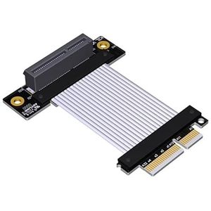 JMT PCI-E 4.0 naar x1 x4 verlengkabel 16G/BPS/64G/BPS-adapter voor netwerkkaart USB-kaart Solid State Drive SSD-kaart (25 cm, K22SL)