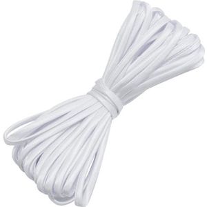 Aerzetix - C77357 - reserveband 9 meter x 5 mm voor korset - van natuurlijk materiaal - kleur wit