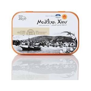 Chios Mastiha Medium Tranen 20gr - Xios Mastic (METAL BOX) door Mastiha Growers Association