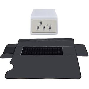 Infraroodsaunadeken, 3-zone digitale warmtetherapiedeken for wichtsverlies Lichaamsvorm Afslanken Home SPA Schoonheidssalon,Saunasessies thuis(Orange)