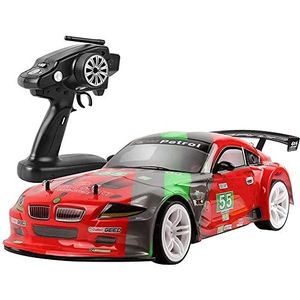 2.4G off-road RC-voertuig, 1/10 schaal grote RC-auto, 70 km/u 4WD hogesnelheidsdriftracewagen, ToyTruck, voor raceliefhebbers (met 2 batterijen)