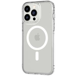 Tech21 Evo Clear hoesje voor iPhone 14 Pro Max, Geschikt voor MagSafe, Standaard telefoonhoesje, Antimicrobieel, Transparant, Valbescherming: 3.6m