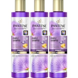 3 x 225ml Pantene Pro-V Miracles Paars Anti Brassiness Kracht Herstellende Shampoo