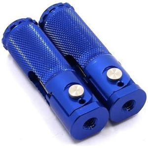 voetsteunen motorfiets Universele Motorfiets Opvouwbare Voetsteunen Voetsteunen Voetsteunen Haringen Achterpedalen Set Onderdelen Motorfiets Voetsteun(Blauw)
