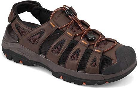 Skechers - Relaxed Fit Tresmen - Sandalen - Bruin - Klittenband - Casual