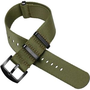 Nylon horlogeband, canvas horlogeband, NAVO-band for vervanging van militaire polsband Bandbreedte: 18 mm / 20 mm / 22 mm / 24 mm Riemdikte: 1,3 mm
