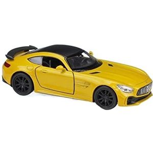 WELLY Spuitgieten 1:36 Mercedes-AMG GT R Sportwagen Trek Auto Model Auto Metaallegering Speelgoed Auto Kids Gift Collection(Brass)