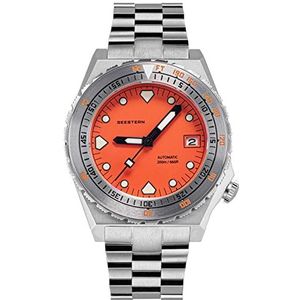 Seestern 40MM SUB 600T LUME Datum 20ATM Bezel 200m Diver's Mens Sport Horloge Sugess S407-600T.O, armband