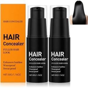 Lefron Haarconcealer, Lefron Magic Hair Concealer 2.0, waterdicht & zweetbestendig, retoucheren voor grijze dekking, onmiddellijke dekkende crème voor dunner haar, voller uiterlijk, sneldrogend, 2