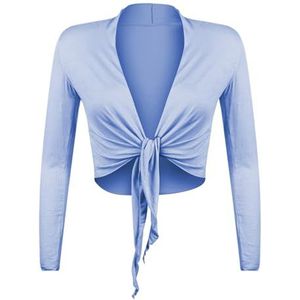 Glamexx24 elegant Bolero damesjack met lange mouwen Made in Italy