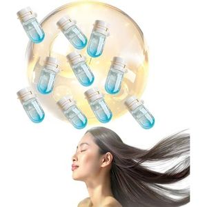 10 stuks parfum en haarolie, 2-in-1 avocadovoeding for pluizig haar, mini-haarparfumolie for vrouwen, langdurig for het herstellen van droog, pluizig en beschadigd haar(Ocean cold water)