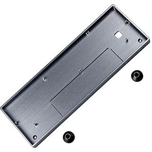 GH60 geanodiseerde aluminium CNC beschermhoes voor 60% mechanisch gaming toetsenbord compatibel poker2 pok3r faceu 60 met aluminium voeten grijs
