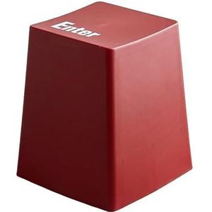 Zitkruk Toetsenbordkruk Woonkamer Eenvoudige kleine kruk Effen kleur Balkon Vrijetijdsstoel Contrasterende kleur Vrijetijdsstoel Schoenenwisselkrukje (Color : Rouge, Size : F)