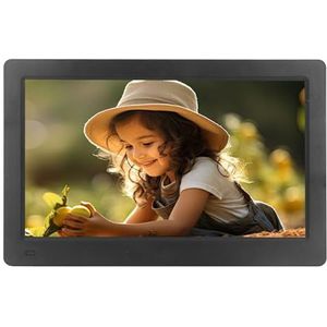 HD Digitale Fotolijst, IPS LCD-scherm 16:9 Autoplay 11,4 Inch Klok Digitale Fotolijst Afstandsbediening (EU-stekker)