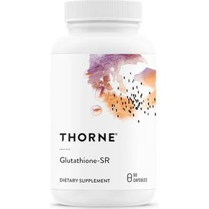 Thorne Glutathione-SR - Supplement met Verlengde Afgifte van Antioxidanten ter Ondersteuning van Lever, Hersenen, Hart, Longen en Ogen - 60 Capsules