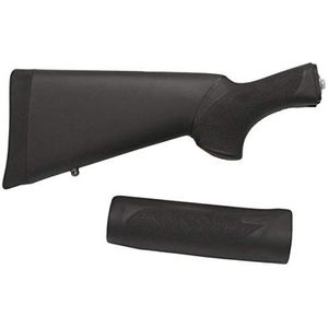 Hogue OverMolded Shotgun Stock & Forend Kit - Fits Remington 870 (12 Gauge), Black - 08712