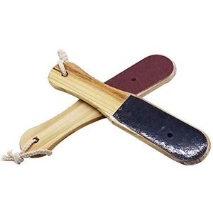2 stks Houten Dubbelzijdige Voet Bestand Professionele Voet Bestand Eelt Remover Pedicure Bestand Tool Dode Huid voor Mannen Vrouwen