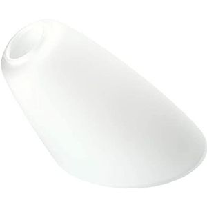 ORION LIGHTSTYLE Glazen lampenkap vervangglas wit E14 gatmaat fitting o 30mm afgeschuind veiligheidsglas lichtglas