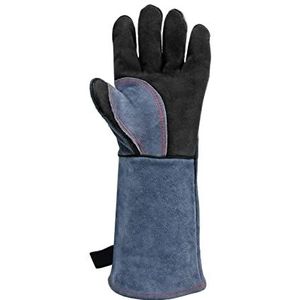 Zware lasjas Lasbescherming werk lederen handschoenen for lasser 1,3 mm BBQ Keukenfornuis warmte lekbestendige handschoenen for lassen Hittevlambestendig (Size : 1 Pair, Color : 1.3mm)