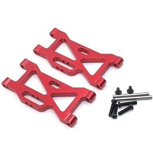 Afstandsbediening auto-onderdelen Metalen upgrade en modificatie Voorste draagarm geschikt for Weili 1/10 104001 104002(Red)