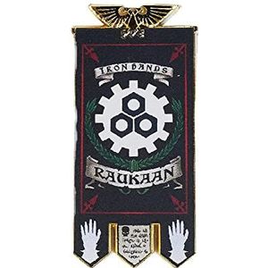 Starforged Space Marines Hoofdstuk Banner Verzamelen Koelkast Magneet Warhammer 40K IJzeren Handen