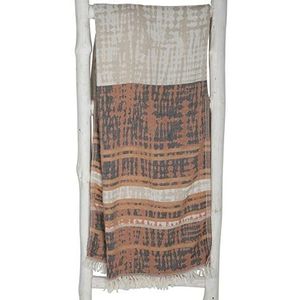 ZusenZomer grote hamamdoek XL - hammam strandlaken IBAR- 95 x 200 - katoen - saunadoek omslagdoek - terra