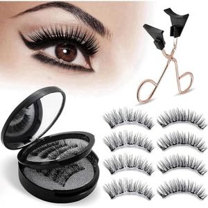 Magnetische wimpers, magnetische wimpers zonder lijm, magnetische wimpers zonder eyeliner, 2 paar herbruikbare magnetische wimpers met applicator, magnetische natuurlijke wimpers, op zoek naar