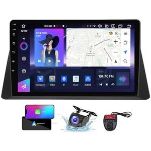 Android 13 Dual Din Car Stereo voor Honda Accord 8 2008-2012 met 9 inch Touchscreen Media Player met Carplay Android Auto Bluetooth 4G WiFi GPS-navigatie FM/RDS SWC + achtercamera(NF-6)